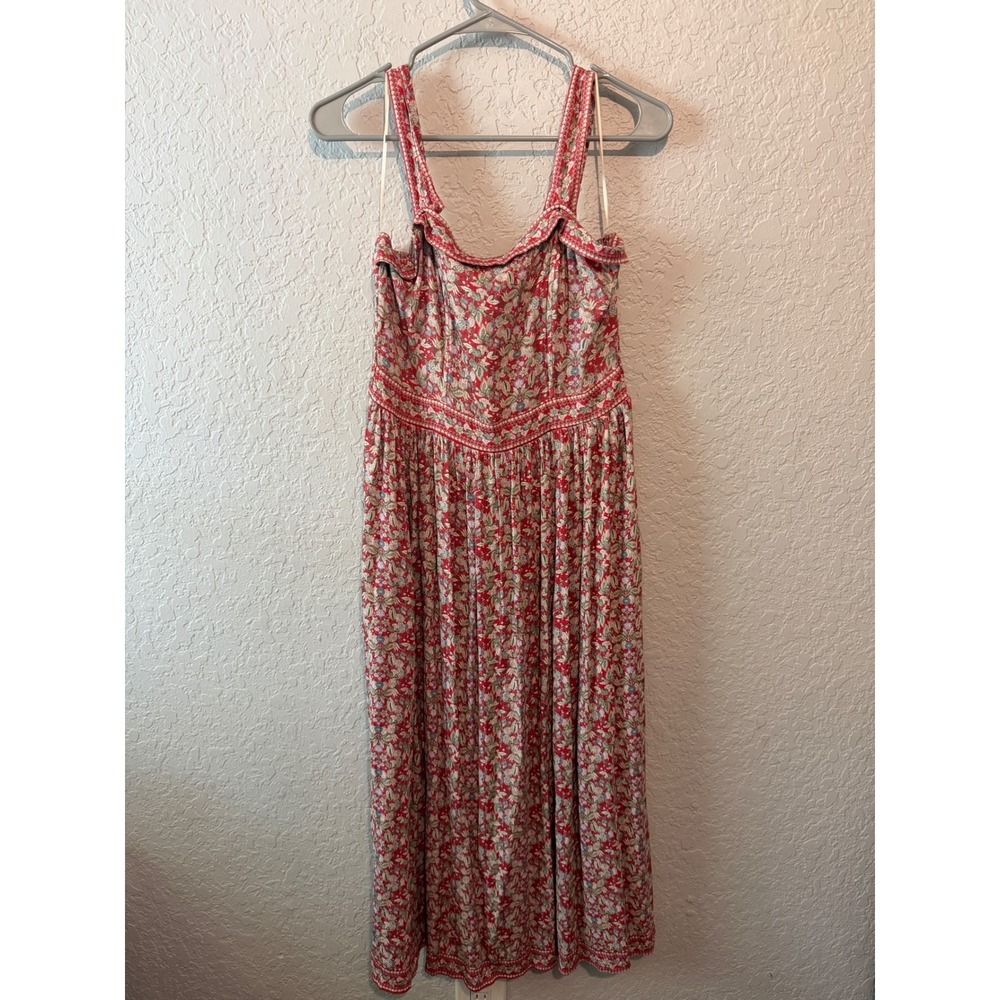 Max Studio London Floral Maxi Dress Size M Cottagecore Boho Fall